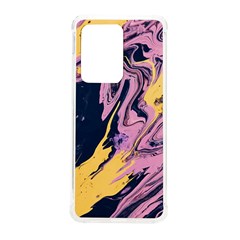 Pink Black And Yellow Abstract Painting Samsung Galaxy S20 Ultra 6 9 Inch Tpu Uv Case