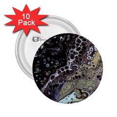 Black Marble Abstract Pattern Texture 2 25  Buttons (10 Pack) 