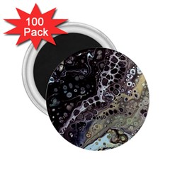 Black Marble Abstract Pattern Texture 2 25  Magnets (100 Pack) 