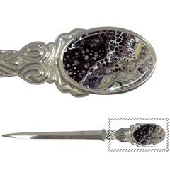 Black Marble Abstract Pattern Texture Letter Opener