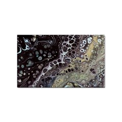 Black Marble Abstract Pattern Texture Sticker (rectangular) by Jancukart