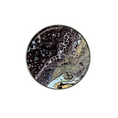 Black Marble Abstract Pattern Texture Hat Clip Ball Marker