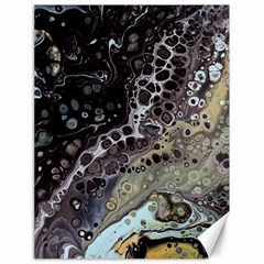 Black Marble Abstract Pattern Texture Canvas 18  X 24 