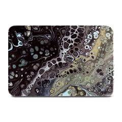 Black Marble Abstract Pattern Texture Plate Mats by Jancukart