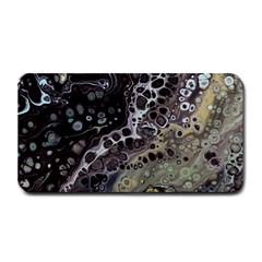 Black Marble Abstract Pattern Texture Medium Bar Mat by Jancukart