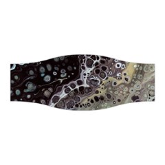 Black Marble Abstract Pattern Texture Stretchable Headband by Jancukart