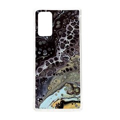 Black Marble Abstract Pattern Texture Samsung Galaxy Note 20 Tpu Uv Case by Jancukart