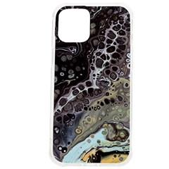 Black Marble Abstract Pattern Texture Iphone 12 Pro Max Tpu Uv Print Case by Jancukart