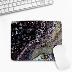 Black Marble Abstract Pattern Texture Small Mousepad by Jancukart