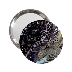 Black Marble Abstract Pattern Texture 2 25  Handbag Mirrors