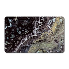 Black Marble Abstract Pattern Texture Magnet (rectangular)