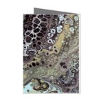 Black Marble Abstract Pattern Texture Mini Greeting Cards (Pkg of 8) Left