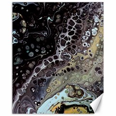 Black Marble Abstract Pattern Texture Canvas 16  X 20 