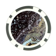 Black Marble Abstract Pattern Texture Poker Chip Card Guard