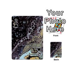 Black Marble Abstract Pattern Texture Playing Cards 54 Designs (mini)