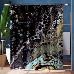 Black Marble Abstract Pattern Texture Shower Curtain 60  X 72  (medium) 