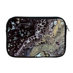 Black Marble Abstract Pattern Texture Apple Macbook Pro 17  Zipper Case