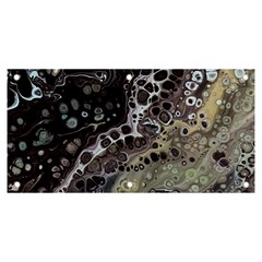 Black Marble Abstract Pattern Texture Banner And Sign 6  X 3 