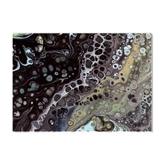 Black Marble Abstract Pattern Texture Crystal Sticker (a4)