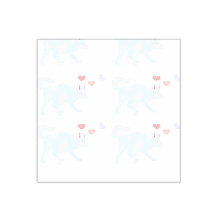 Siberian Husky Dog T- Shirtsiberian Husky Dog Pattern T- Shirt Satin Bandana Scarf 22  x 22 