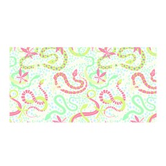 Snake T- Shirt Snakes Pattern T- Shirt Satin Wrap 35  X 70  by maxcute