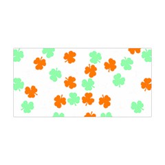 St Patricks Day T- Shirt Green White Orange Shamrock Pattern T- Shirt Yoga Headband