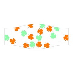 St Patricks Day T- Shirt Green White Orange Shamrock Pattern T- Shirt Stretchable Headband by maxcute