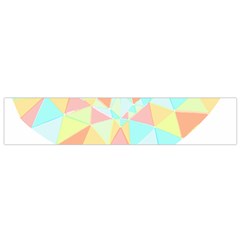 Stained Glass T- Shirt Polygon Geometric Heart Retro T- Shirt Small Premium Plush Fleece Scarf