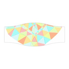 Stained Glass T- Shirt Polygon Geometric Heart Retro T- Shirt Stretchable Headband by maxcute