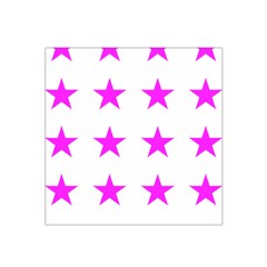 Stars T- Shirt Star Pattern - Pink T- Shirt Satin Bandana Scarf 22  X 22  by maxcute