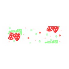 Strawberry T- Shirt S T R A W B E R R Y P A T T E R N T- Shirt Oblong Satin Scarf (16  x 60 )