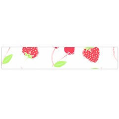 Summer Fruits Pattern T- Shirt Summer Fruit T- Shirt Large Premium Plush Fleece Scarf  by maxcute