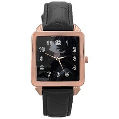 1 Rose Gold Leather Watch 