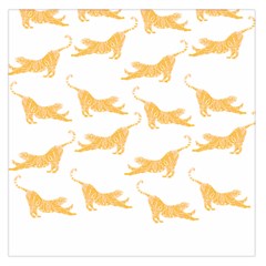 Tigers T- Shirt Golden Tigers T- Shirt Square Satin Scarf (36  X 36 ) by maxcute