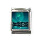 Blue And Green Sky And Mountain Italian Charm (13mm) Front