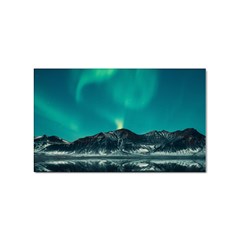 Blue And Green Sky And Mountain Sticker (rectangular) by Jancukart