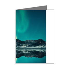 Blue And Green Sky And Mountain Mini Greeting Card