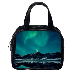 Blue And Green Sky And Mountain Classic Handbag (one Side)