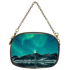 Blue And Green Sky And Mountain Chain Purse (two Sides)