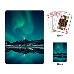 Blue And Green Sky And Mountain Playing Cards Single Design (rectangle)