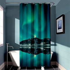 Blue And Green Sky And Mountain Shower Curtain 36  X 72  (stall) 