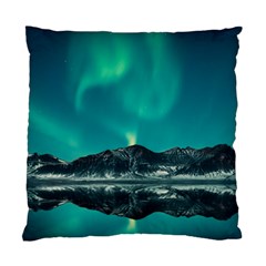 Blue And Green Sky And Mountain Standard Cushion Case (one Side) by Jancukart