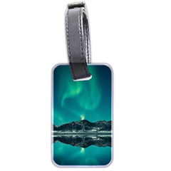 Blue And Green Sky And Mountain Luggage Tag (two Sides) by Jancukart