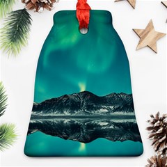 Blue And Green Sky And Mountain Bell Ornament (two Sides)