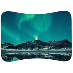 Blue And Green Sky And Mountain Velour Seat Head Rest Cushion