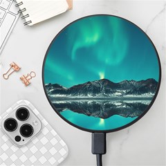 Blue And Green Sky And Mountain Wireless Fast Charger(black)