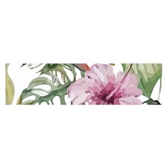 Tropical T- Shirt Tropical Bloom Decor T- Shirt Oblong Satin Scarf (16  X 60 ) by maxcute