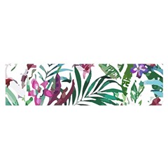 Tropical T- Shirt Tropical Bloom Wool Flowers T- Shirt Oblong Satin Scarf (16  X 60 ) by maxcute