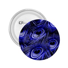 Purple Peacock Feather 2 25  Buttons