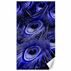 Purple Peacock Feather Canvas 40  X 72  by Jancukart